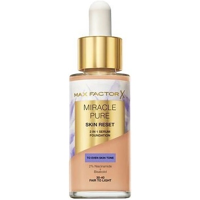 Max Factor Miracle Pure saténově matný make-up se středním krytím 30-40 Fair To Light 30 ml
