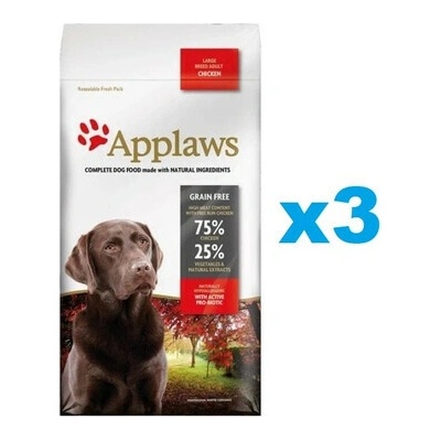 Applaws Adult Dog Large Breed Chicken 3 x 2 kg