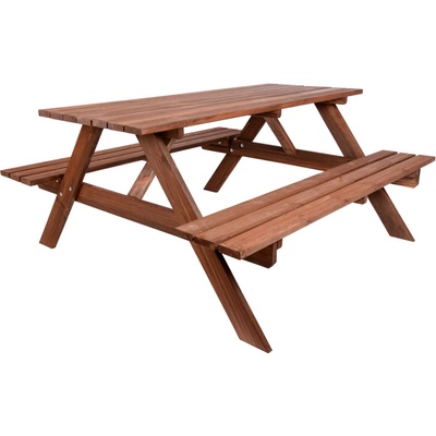 Rojaplast Záhradný set Piknik 160 cm hnedý