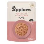 Applaws Tuna Wholemeat with Salmon in Jelly - пауч риба тон и сьомга в желе 70 гр 8278CE-A