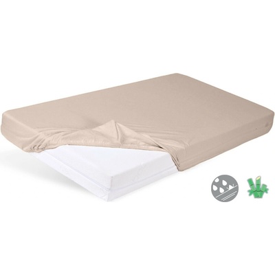 Babymatex Nepremokavé bambusové prestieradlo LATTÉ 60x120