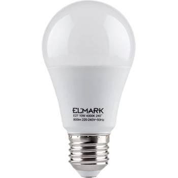 ELMARK Led ЛАМПА pear a60 smd2835 10w e27 230v ТОПЛО БЯЛ (99led585)