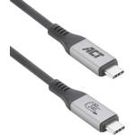 ACT Кабел ACT AC7452, от ThunderBolt 5(м) към ThunderBolt 5(м), 1.5m, 16K@120Hz, 80Gbps, 240W, черен (AC7452)
