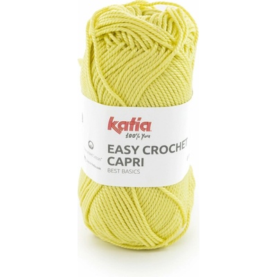 EASY CROCHET CAPRI Katia Farby EASY CROCHET CAPRI: 118 svetlá žltá