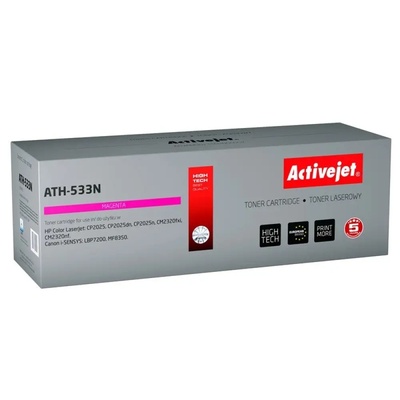 Compatible Тонер Activejet ATH-533N (заместител за HP 304A CC533A, Canon CRG-718M, Supreme, 3200 страници, магента) (ATH-533N)