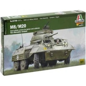 Italeri Italeri: Модел на брониран автомобил M8/M20, 1: 56
