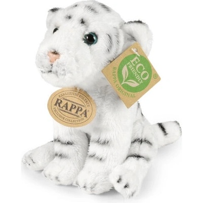 Rappa Плюшена играчка Rappa Еко приятели - Бял тигър, 15 cm (252257)