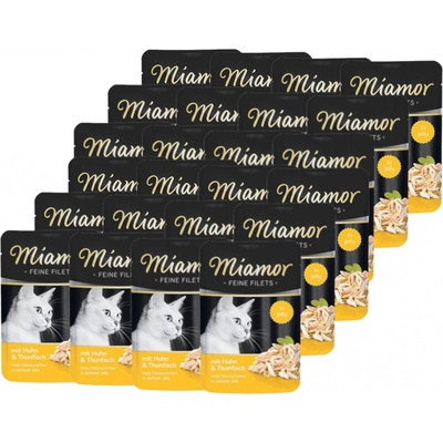 Miamor Feine Filets v želé kura & tuniak 24 x 100 g