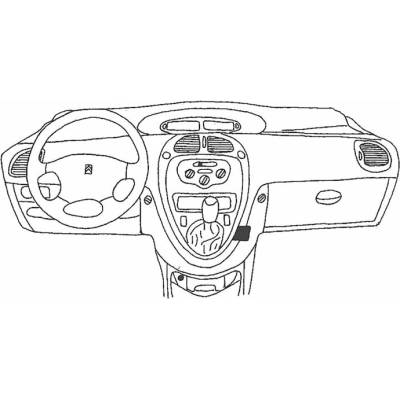 Konzole pro držák mobilního telefonu do Citroen Picasso
