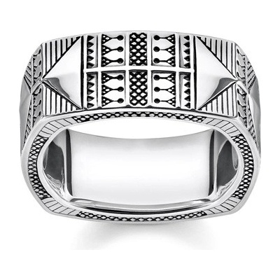 Thomas Sabo Prsten Etnický TR2203 637 21 54 Sterling silver blac