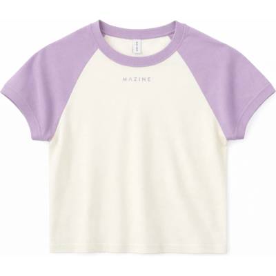 Mazine Дамска тениска Mazine Women's Contrast Sleeves T-Shirt - Orchid / Offwhite (916-6713-0114)