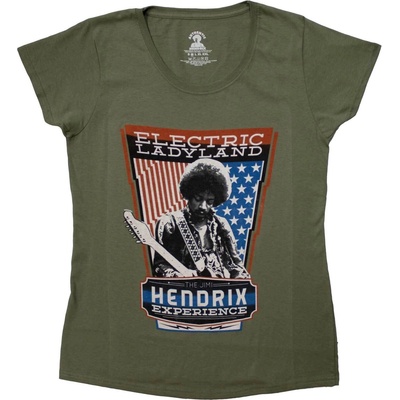 Jimi Hendrix Electric Ladyland Green L Дамски Риза (JHXTS13LG03)