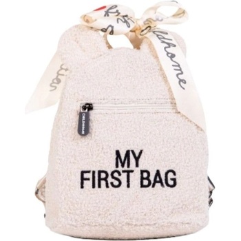 Image 1 of Childhome Детска раница Childhome - My First Bag, Teddy, бяла (CWKIDBTW)