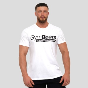 GymBeam Тениска Stronger Together White M