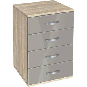 Bogdan Furniture G Скрин с чекмеджета Мебели Богдан, модел BM-Ava 500, ГБ сонома и сиво гланц