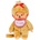 Monchhichi Мончичи момиче бежово с червена лигавник 20см