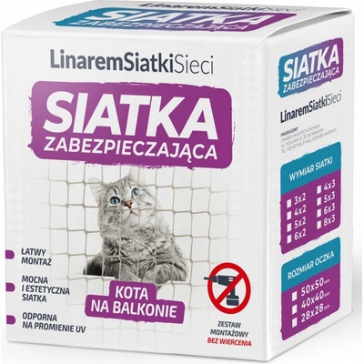 Siatka síť set na balkon 6 x 2 m