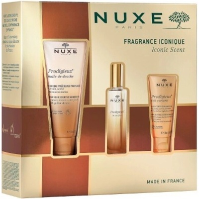 Nuxe tělové péče Iconic Scent sprchový gel 100 ml + tělové mléko 30 ml + parfémová voda 30 ml dárková sada