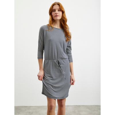 ZOOT. lab Бяло-синя дамска рокля на райета с вратовръзка ZOOT. lab Demi ZOOT. lab | Sin | ЖЕНИ | XS