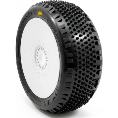 STINGER V4 BUGGY A2 SOFT nalepené pneumatiky bílé disky 2 ks