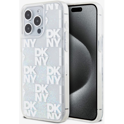 DKNY Заден капак с карирана шарка с течен блясък за iPhone 15 Pro Max прозрачен DKNY DKNY | Lilav | ЖЕНИ | UNI