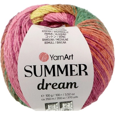 YarnArt Summer Dream 4308 ružovo zelená