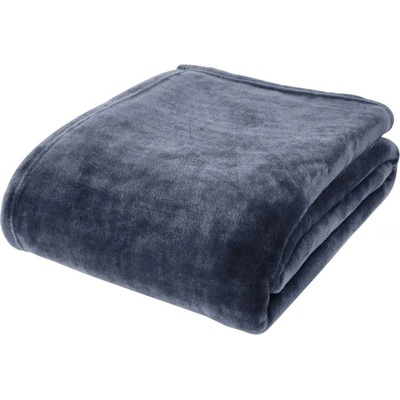 Catherine Lansfield Тъмносиньо одеяло от микроплюш 130x170 cm Raschel Velvet - Catherine Lansfield (DS/52645/W/130170/NA)