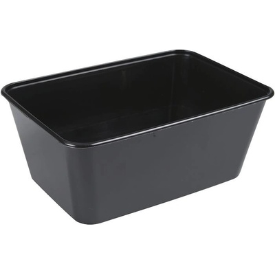 ABENA - Vanička / miska hranatá REUSE černá 950 ml (PP) (50 ks)