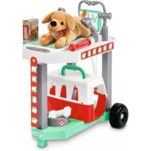 Simba Toys Écoiffier: Ветеринарна клиника с плюшено кученце
