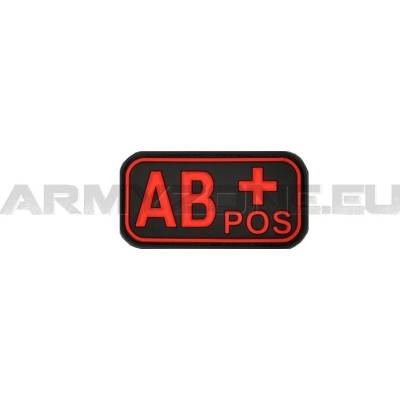 Gumová nášivka Jackets to Go krv AB POS - červená