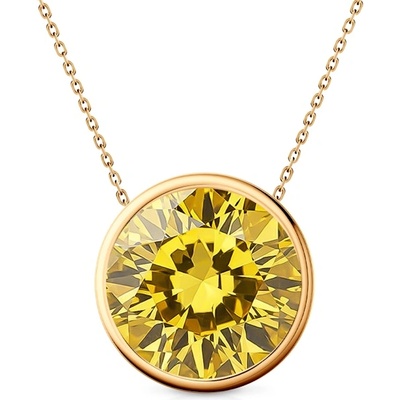 SAVICKI Колие The Journey злато, жълт лабраторен диамант