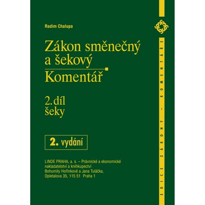 Zákon směnečný a šekový 2.díl