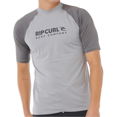 Rip Curl Мъжка плажна тениска от ликра Rip Curl Shock UPF S/S Lycra - Grey Marle (050-2301-0212)