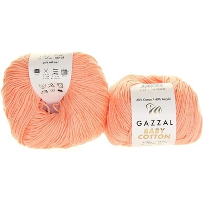 Příze Baby Cotton 3412 meruňková
