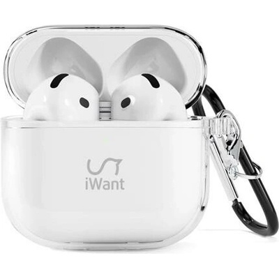 iWant Obal pro Airpods 4/4 (ANC) transparentní 9911101000020 – Zboží Mobilmania