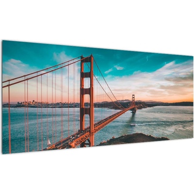 Obraz- Golden Gate, San Francisco, jednodílný 100x40 cm – Hledejceny.cz