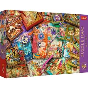 Trefl Puzzle 1000 Premium Plus Quality Tea Time Журналистическа маса (10849)