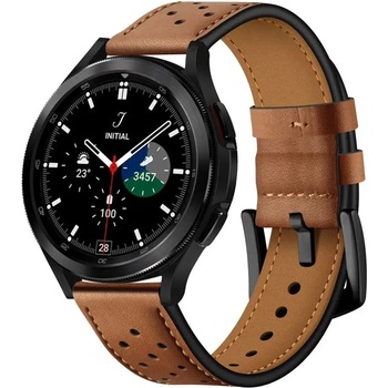 Tech-Protect Кожена каишка Tech-Protect за Samsung Galaxy Watch 4/5/5 Pro/6/7/FE, кафява (9589046917257)