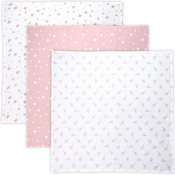 Lorelli Classic ПАМУЧНА ПЕЛЕНА 80/80 СМ ТРИО mellow rose mix (10340102301)
