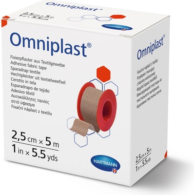 Hartmann Klasická náplast na cívce Omniplast 2,5 cm x 5 m