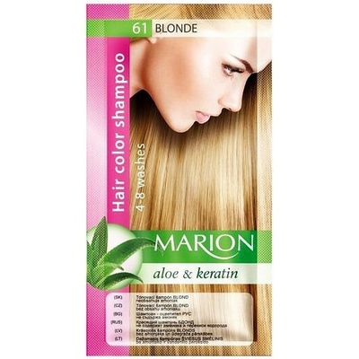 Marion Hair Color Shampoo 61 Blonde barevný tónovací šampon blond 40 ml