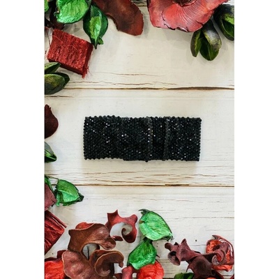 Elegantné trblietavé sponky do vlasov Farba: čierna