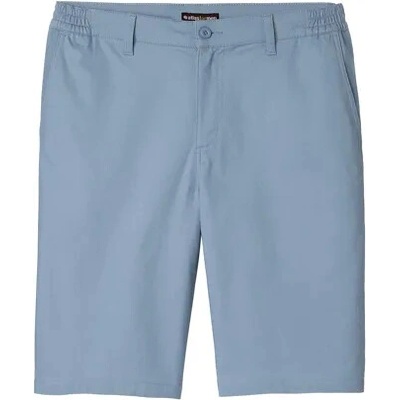 Atlas For Men Keprové chino bermudy s poloelastickým pásom Modrá