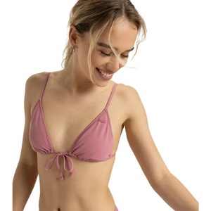 Roxy Beach Classics Strappy Tri bikini top - Pink (Heather Rose)
