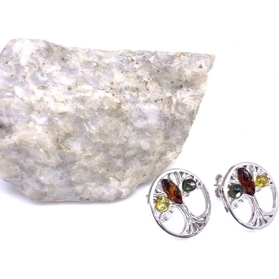 Jan Kos jewellery stříbrné náušnice strom 12125425