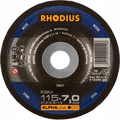 Rhodius Brúsny kotúč 115 x 7,0 x 22,23 mm 212092 5 ks