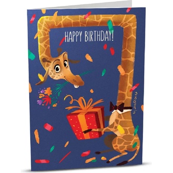 Image 1 of iGreet Поздравителна картичка iGreet - Жирафски рожден ден (MA001)