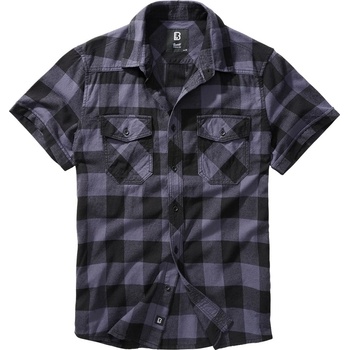 Brandit košile checkshirt halfsleeve červená černá