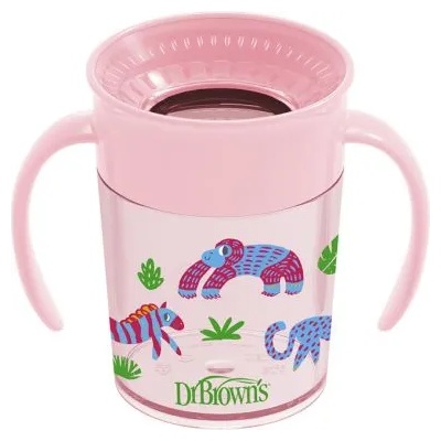 Dr. Brown's Преходна чаша с дръжки Dr. Brown's - Milestones Cheers 360°, 6m+, 200 ml (TC71005.R1)