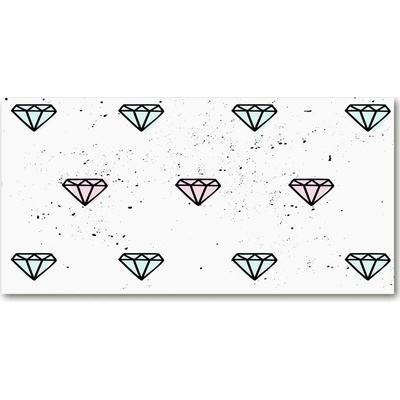 Fotoobraz na skle diamanty 100x50 cm